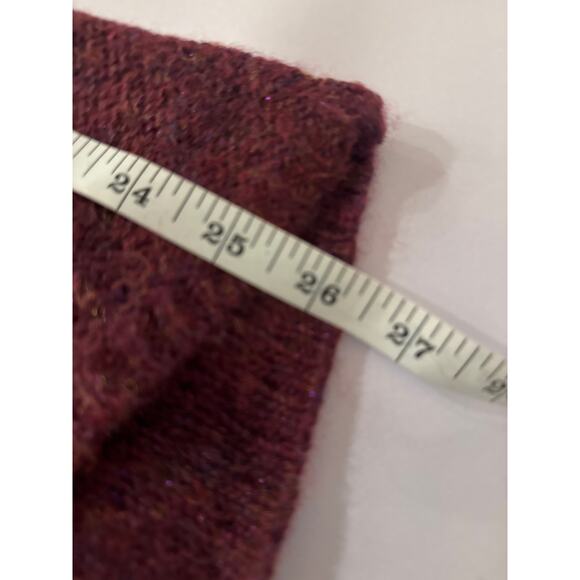 ModCloth Playing it Cowl Tunic Sweater Metallic Purple Burgundy XS NWT - Picture 8 of 8